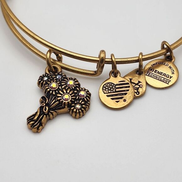 Alex & Ani I Pick You Flower Bouquet Bracelet - Picture 2 of 3